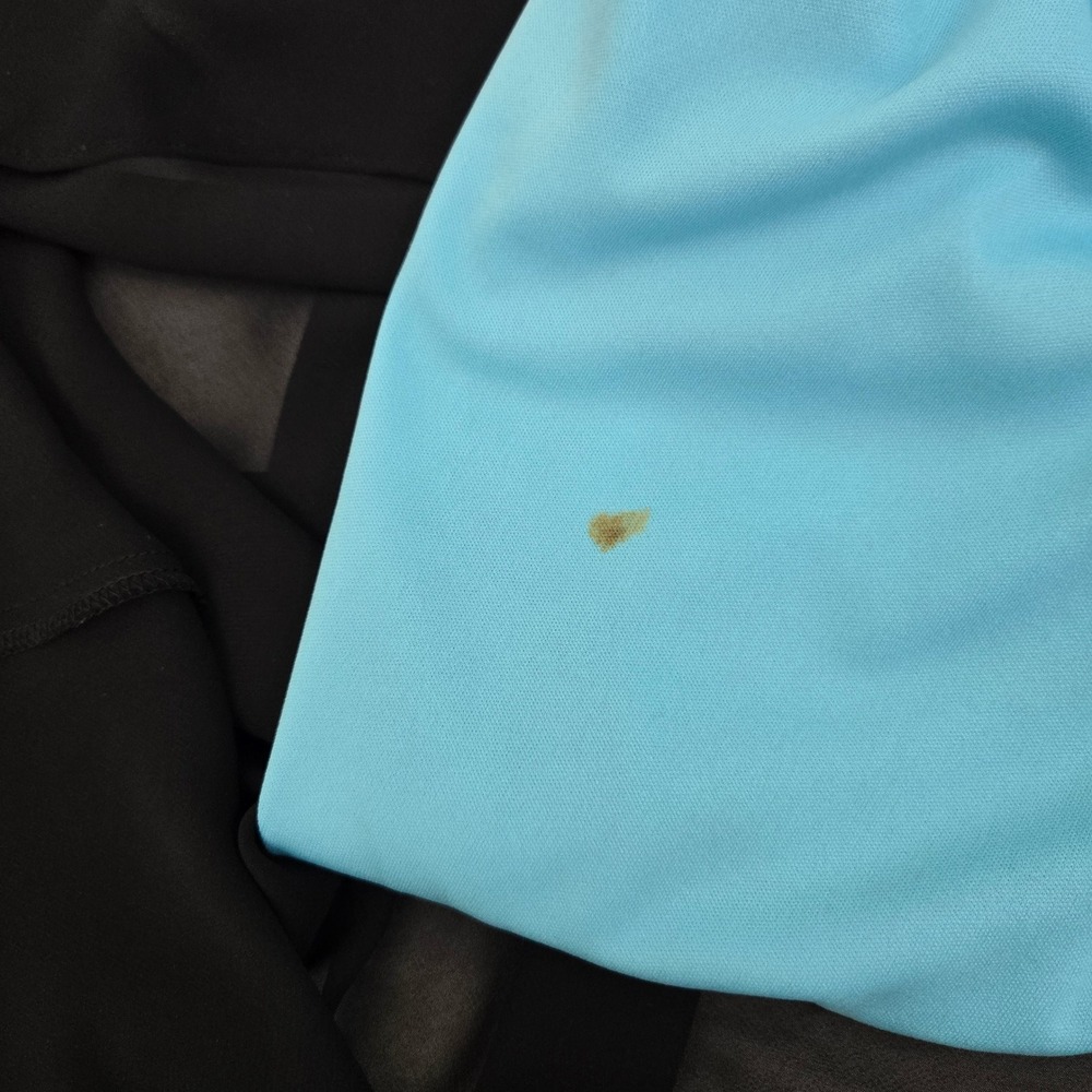 VTG 90s AGB Prom Dress 12( S/M) Black Teal‎ Cowl Neck Floral Sequin Whimsigoth - Picture 9 of 15